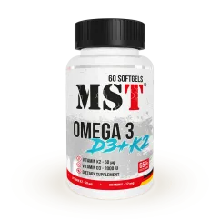Витамины MST Omega 3 D3+K2 (4260641161225)