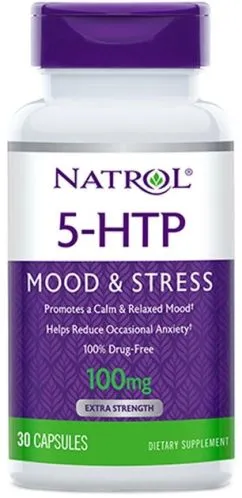 Аминокислота Natrol 5-HTP 100 мг натуральная добавка 30 капсул (047469040932)