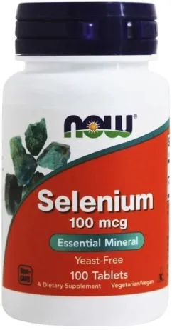 Мінерали Now Foods SELENIUM 100 мкг 100 таб (733739014801)