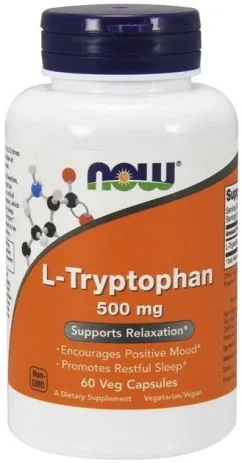 Амінокислоти Now Foods L-Tryptophan 100 мг 60 таблеток