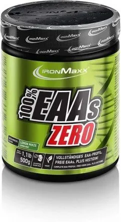 Амінокислота IronMaxx 100% EAAs Zero 500 г Лимон-м'ята (4260648131597)