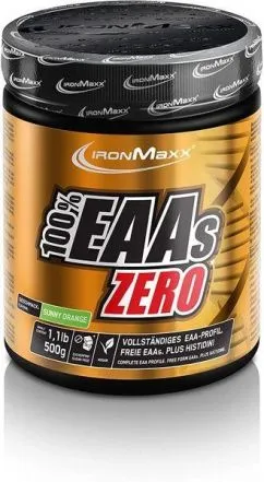 Аминокислота IronMaxx 100% EAAs Zero 500 г Апельсин (4260648131573)