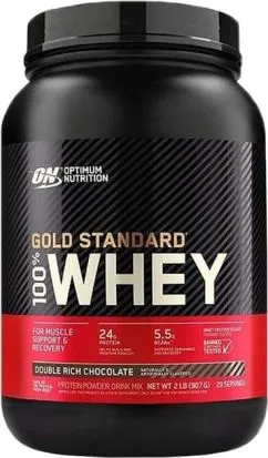 Протеин Optimum Nutrition 100% Whey Gold Standard 909 г Double Rich Chocolate (748927028614)