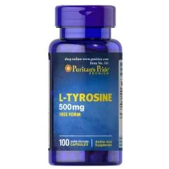 Амінокислота Puritan's Pride L-Tyrosine 500 мг 100 капсул (25077001811)