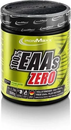 Амінокислота IronMaxx 100% EAAs Zero 500 г Лимонний чай (4260426838786)