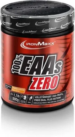 Амінокислота IronMaxx 100% EAAs Zero 500 г Персиковий чай з льодом (4260648131559)