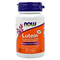 Натуральна добавка Now Foods Lutein (Esters) 10 мг 120 софт гель (733739030573)