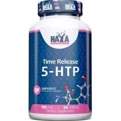 Амінокислота Haya Labs 5-HTP Time Release 100 мг 60 таблеток (858047007038)