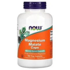 Мінерали Now Foods Magnesium Malate 840 мг 180 веган капс (733739013033)