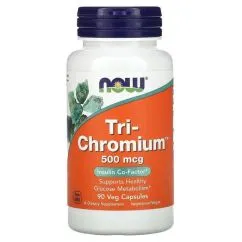 Мінерали Now Foods TRI-Chromium 500 мкг+Cinnam 90 веган капс (733739014283)