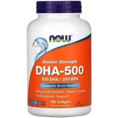 Вітаміни Now Foods Omega-3 DHA-500 180 софт гель