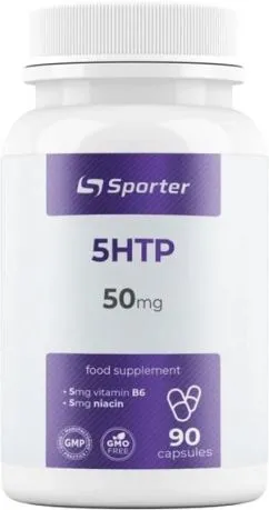 Витамины Sporter 5HTP 50mg + Vitamin B6 5mg +Niacin 90 капс (4820249720776)