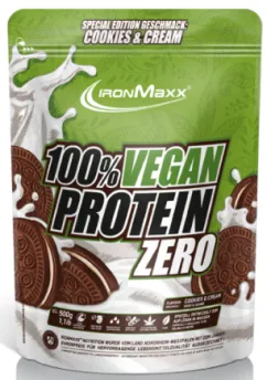Протеїн IronMaxx 100% Vegan Protein Zero 500 г Печиво та Крем (4260648131900)
