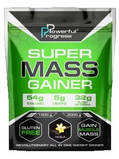 Гейнер Powerful Progress Super Mass Gainer Ваниль 2 кг (4820241840496)
