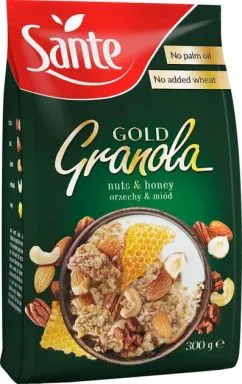 Заменитель питания GO ON Nutrition Granola Gold with Nuts&Honey 300 г (5900617037152)