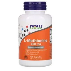Аминокислоты Now Foods L-Methionine 500 мг 100 капсул (733739001177)