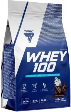 Протеин Trec Nutrition Whey 100 900 гр Peanut Butter