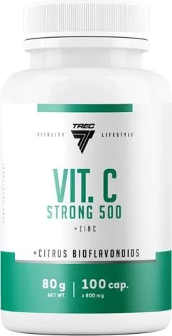 Вітаміни і мінерали Trec Nutrition Vitamin C Strong 500 100 капс (5902114011543)