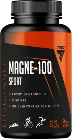 Вітаміни і мінерали Trec Nutrition Magne 100 Sport 60 капс (5902114017941)