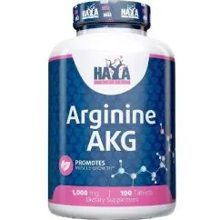Амінокислота Haya Labs Arginine AKG 1000 мг 100 таблеток (854822007248)