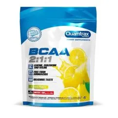 Амінокислота Quamtrax BCAA 2:1:1 + Glutamine 500 г Лимон (8436046974623)