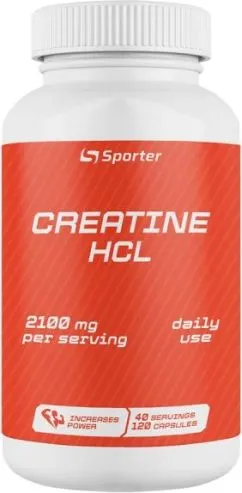 Креатин Sporter Creatine HCL 2100 120 капсул (4820249720523)