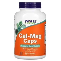 Витамины Now Foods CAL-MAG+Zinc+D3+K2 240 софт гель
