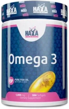 Вітаміни Haya Labs Omega 3 1000mg 500 софт гель (853809007134)
