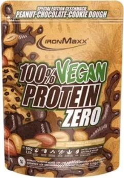 Протеїн IronMaxx 100% Vegan Protein Zero 500 г Арахісове шоколадне печиво (4260648132129)