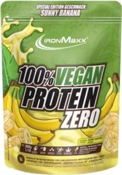 Протеїн IronMaxx 100% Vegan Protein Zero 500 г Банан (4260639151139)