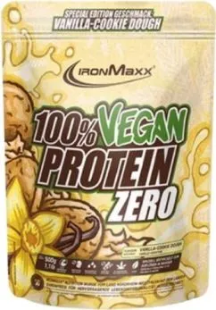 Протеїн IronMaxx 100% Vegan Protein Zero 500 г Ванільне печиво (4260648132136)