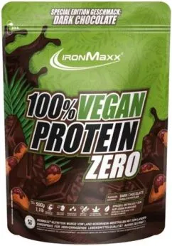 Протеїн IronMaxx 100% Vegan Protein Zero 500 г Чорний шоколад (4260648131788)