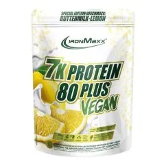 Протеин IronMaxx Vegan Protein 7k 80 Plus 500 г Пахта-лимон (4260648133225)