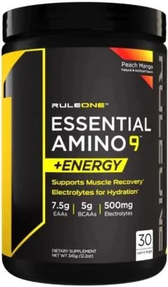 Амінокислота R1 (Rule One) Essential Amino 9 + Energy 345 г Персик - манго (837234109687)