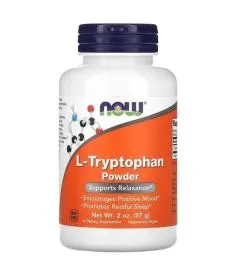 Аминокислоты Now Foods L-Tryptophan Powder 57 г (733739002631)