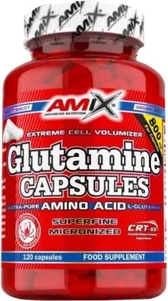 Амінокислота Amix L-Glutamine 800 мг 120 капсул (8594159532700)