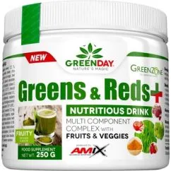 Натуральна добавка Amix GreenDay Greens & Reds 250 г фруктовий (8594060005959)