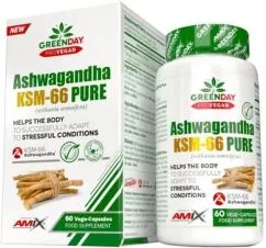 Натуральна добавка Amix GreenDay ProVegan Ashwagandha KSM-66 60 веган капс (8594060008042)