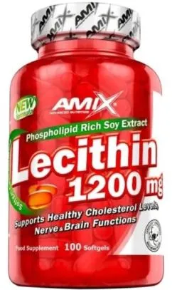 Натуральна добавка Amix Lecithin 1200 мг 100 софт гель (8594159535961)