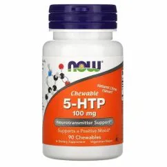 Амінокислоти Now Foods 5-HTP 100 мг 90 таблеток Citrus (733739001092)