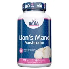 Натуральна добавка Haya Labs Lion's Mane Mushroom 500 мг 60 капс (858047007533)