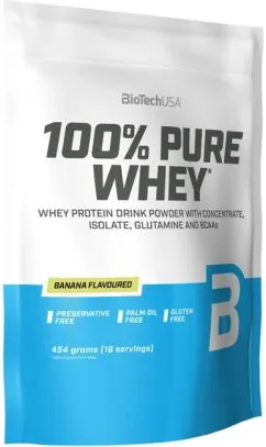 Протеин Biotech 100% Pure Whey 454 г Банан (5999076217489)