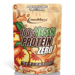 Протеин IronMaxx 100 % Vegan Protein Zero 500 г Персик (4260639152723)