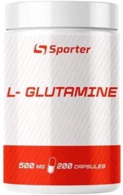 Амінокислота Sporter L-Glutamine 200 капсул (4820249721797)