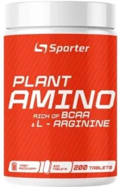 Аминокислота Sporter PLANT Amino и L-Arginine 200 таблеток (4820249721735)