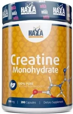 Креатин Haya Labs Creatine Monohydrate Sports 500 mg 200 капсул (854822007057)