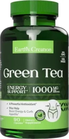 Натуральная добавка Earth's Creation Green Tea G45 60 капс (608786009356)