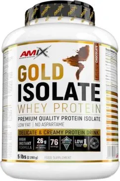 Протеїн Amix Gold Isolate Whey Protein 2280 г Шоколад (8594060009018)