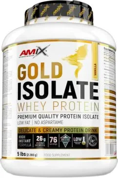 Протеїн Amix Gold Isolate Whey Protein 2280 г Ваніль (8594060009001)