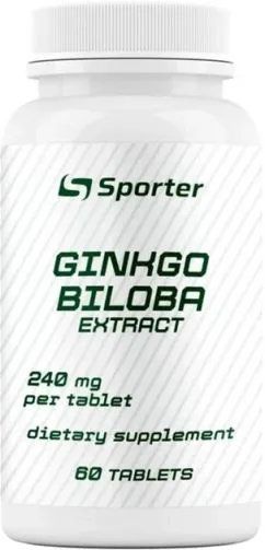 Натуральна добавка Sporter Ginkgo biloba 60 таб (4820249722534)